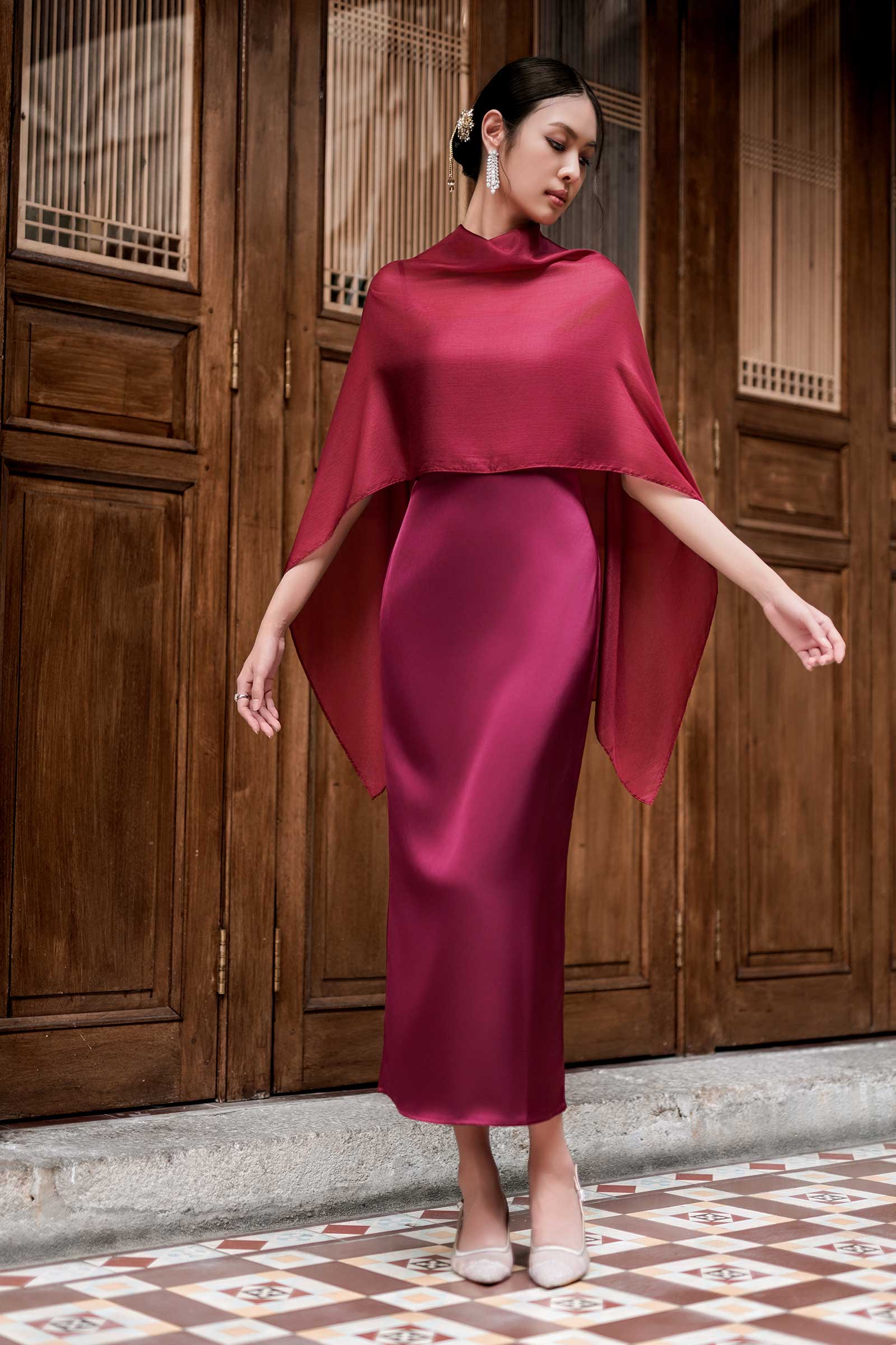 NEW Delaris Dress (Red) - Image 14