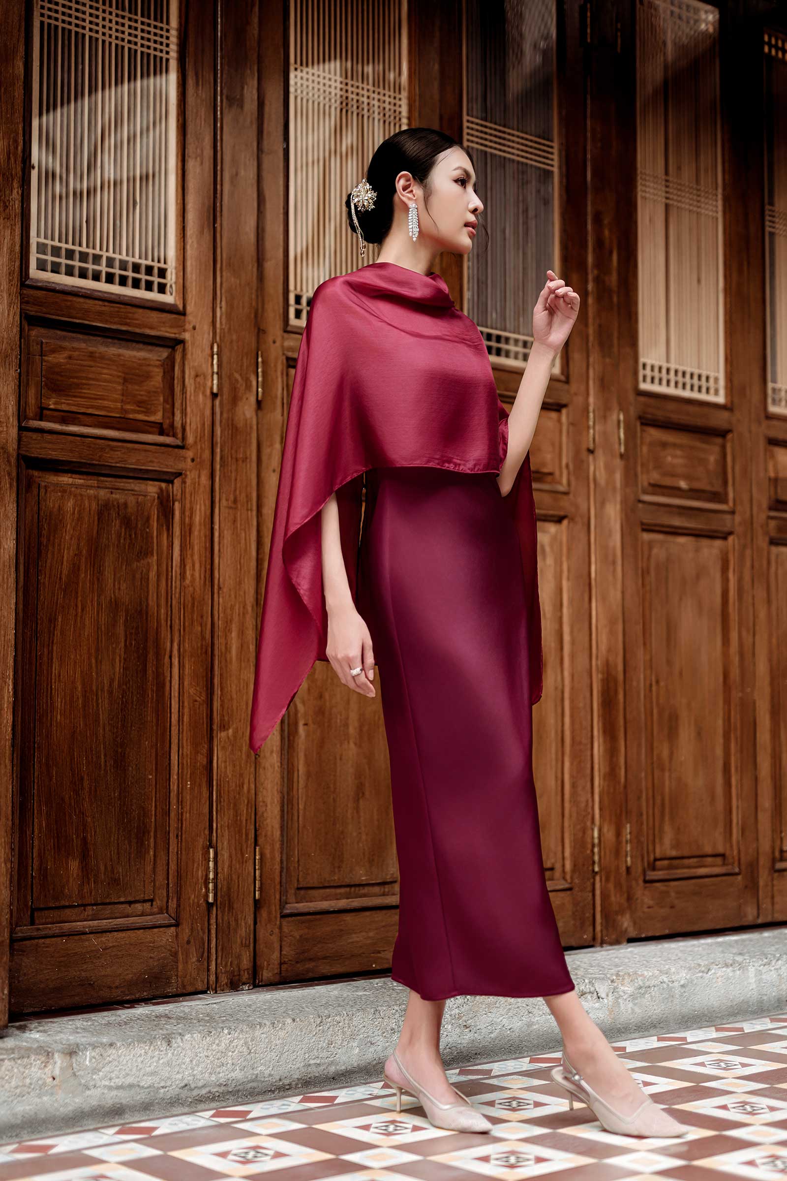NEW Delaris Dress (Red) - Image 16