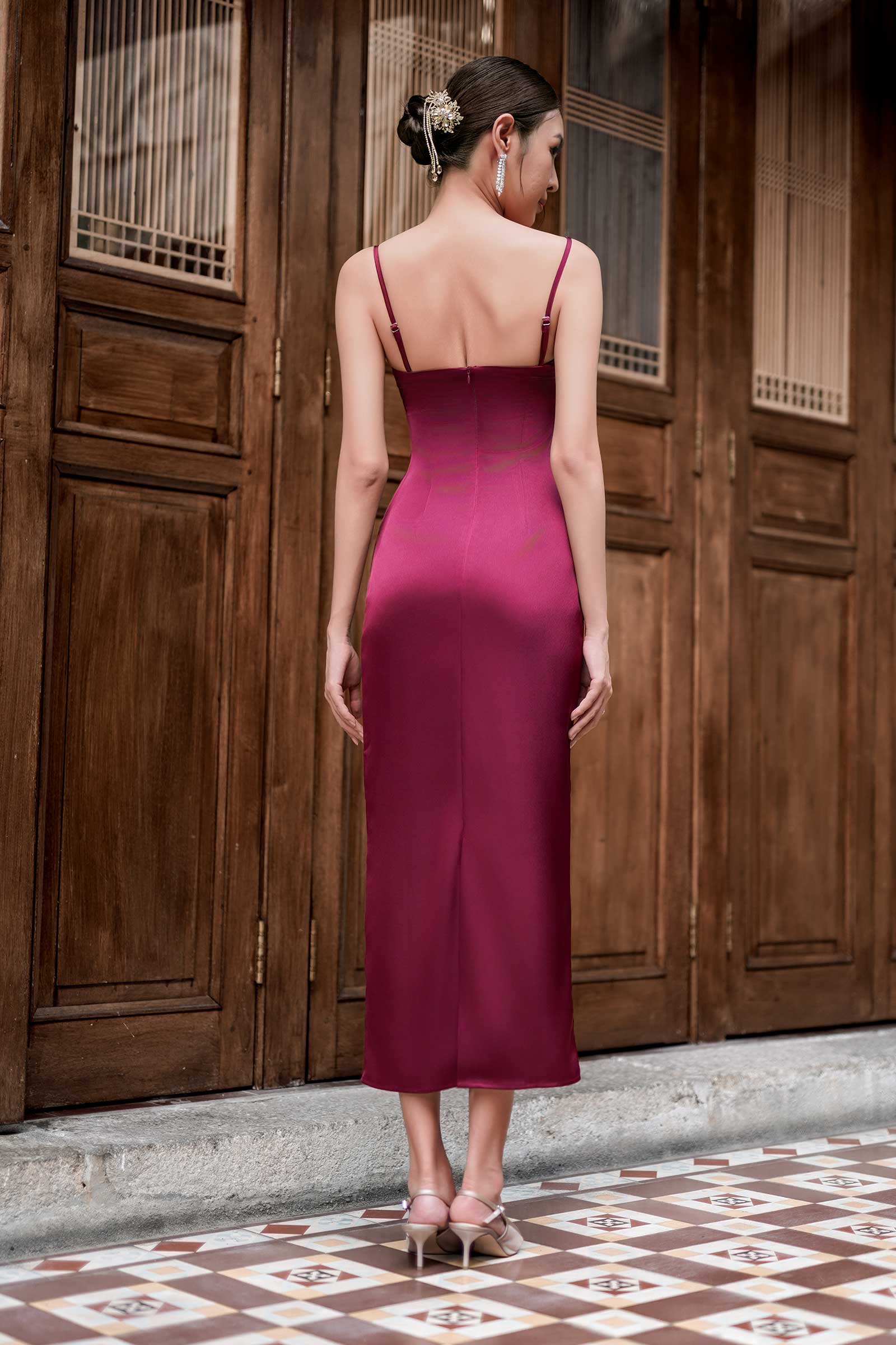 NEW Delaris Dress (Red) - Image 2