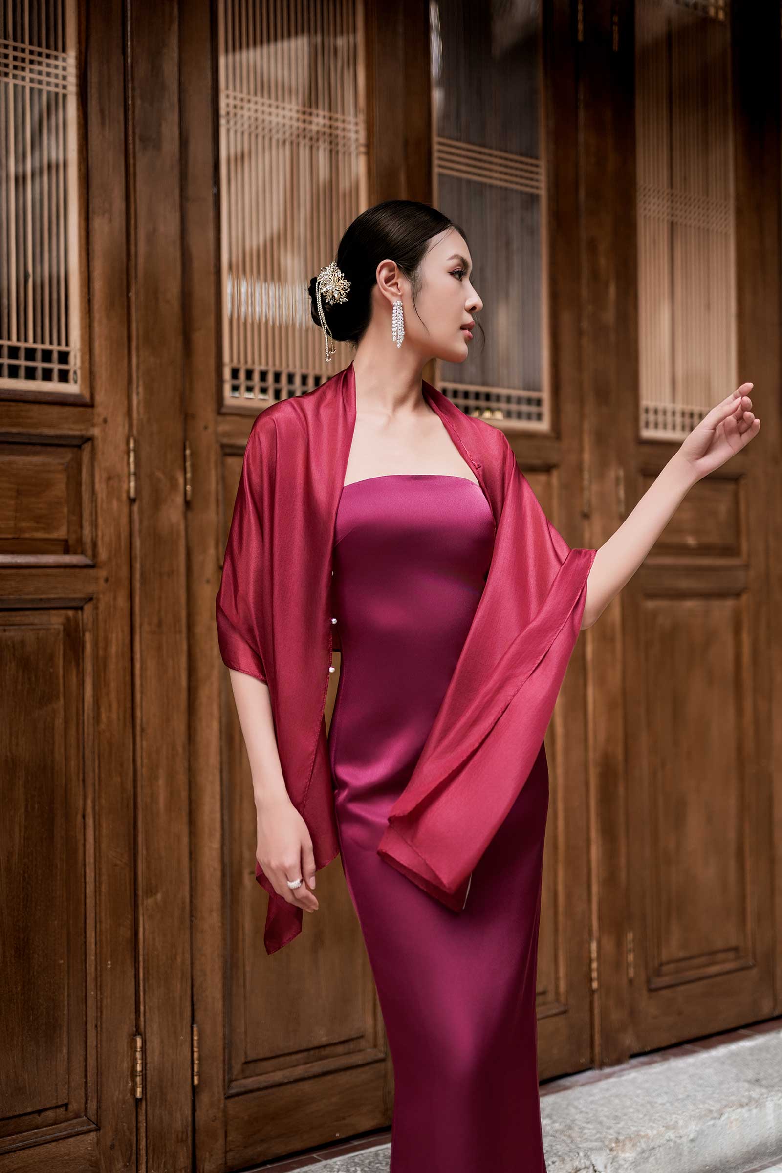 NEW Delaris Dress (Red) - Image 5