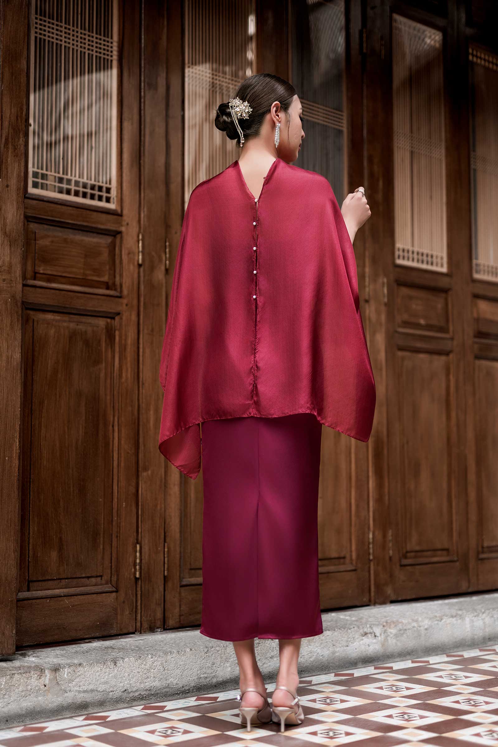 NEW Delaris Dress (Red) - Image 6