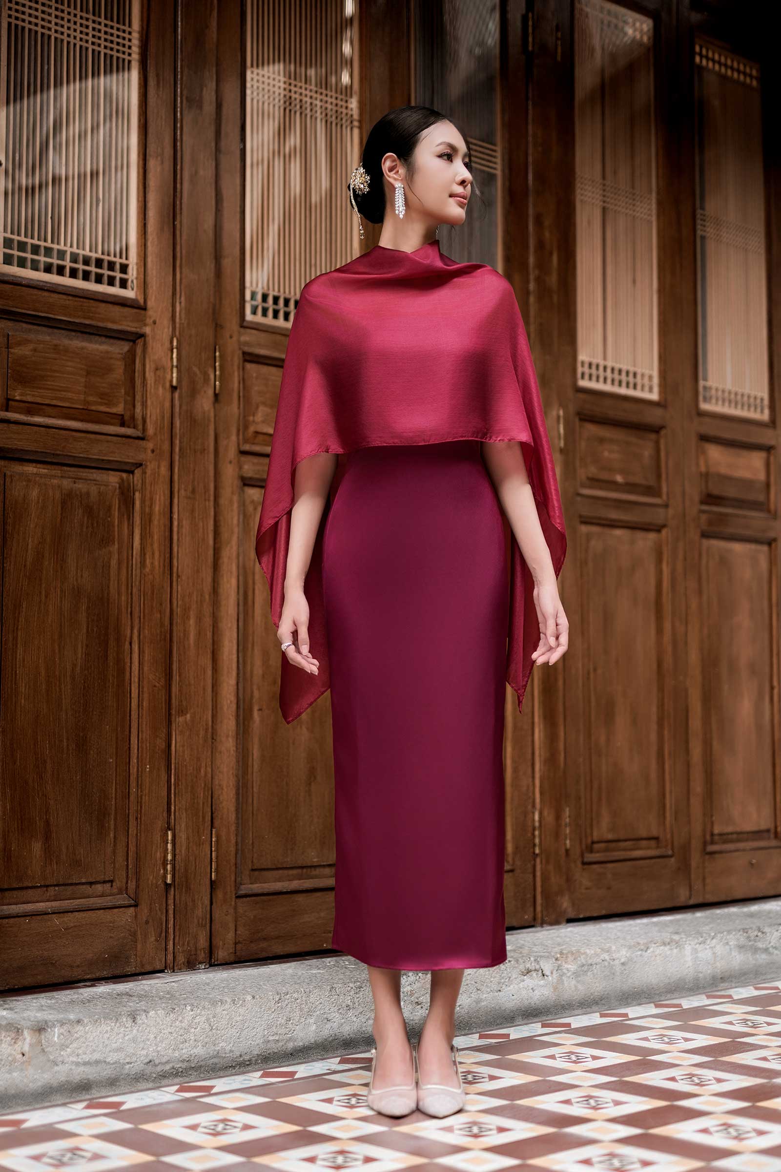 NEW Delaris Dress (Red) - Image 9