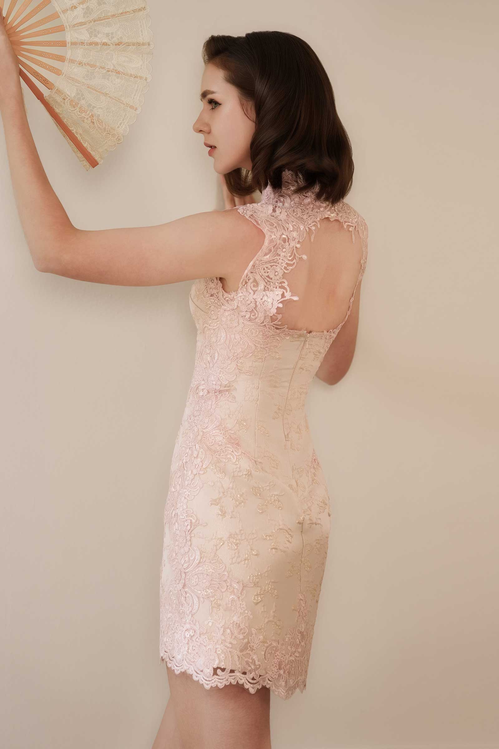 New Eirene Qipao (Pink) - Image 15