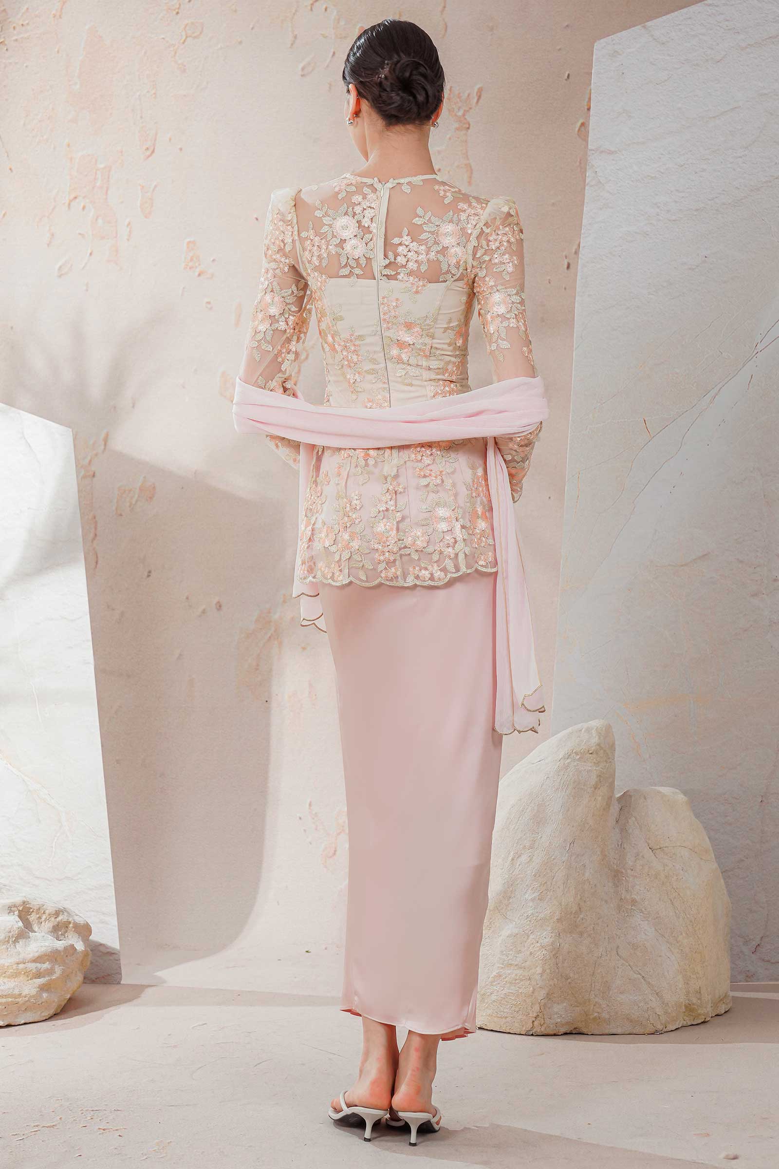 New Rania Kebaya Skirt (Soft Pink) - Image 2