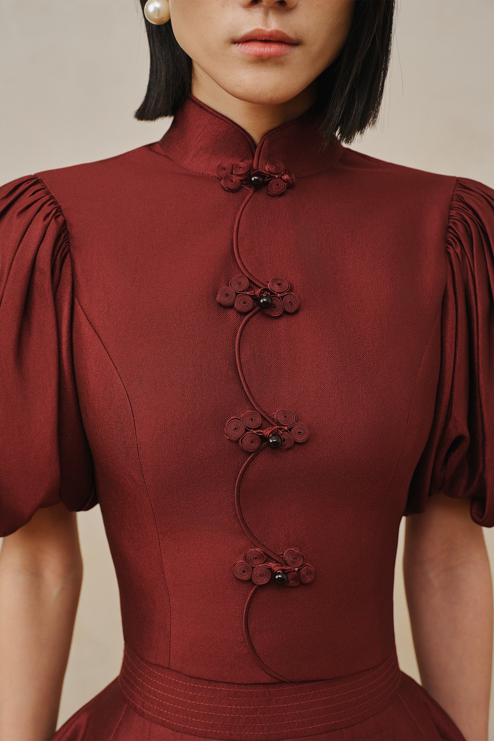 Poet Top (Merlot Red) - Image 11