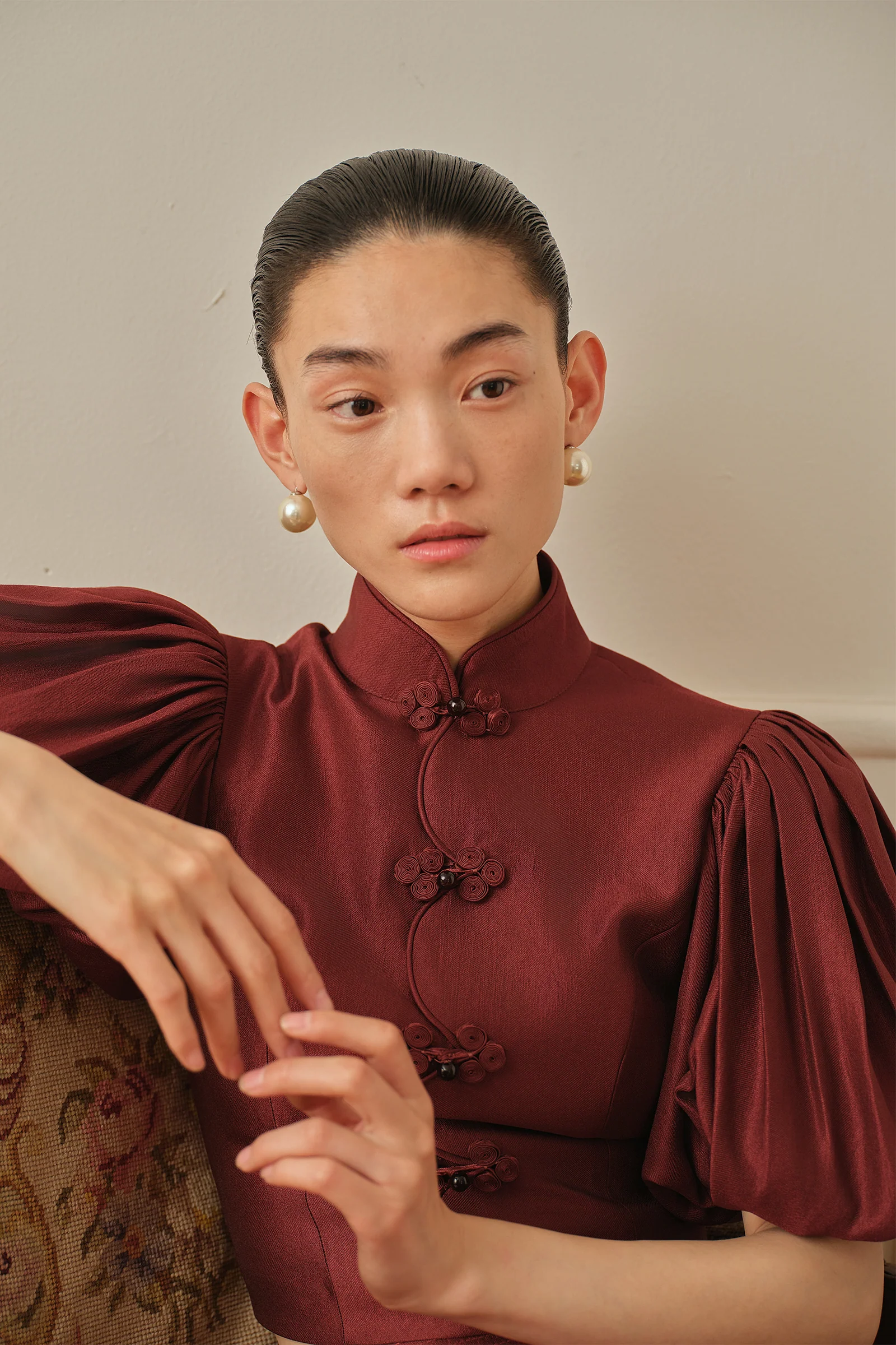 Poet Top (Merlot Red) - Image 13