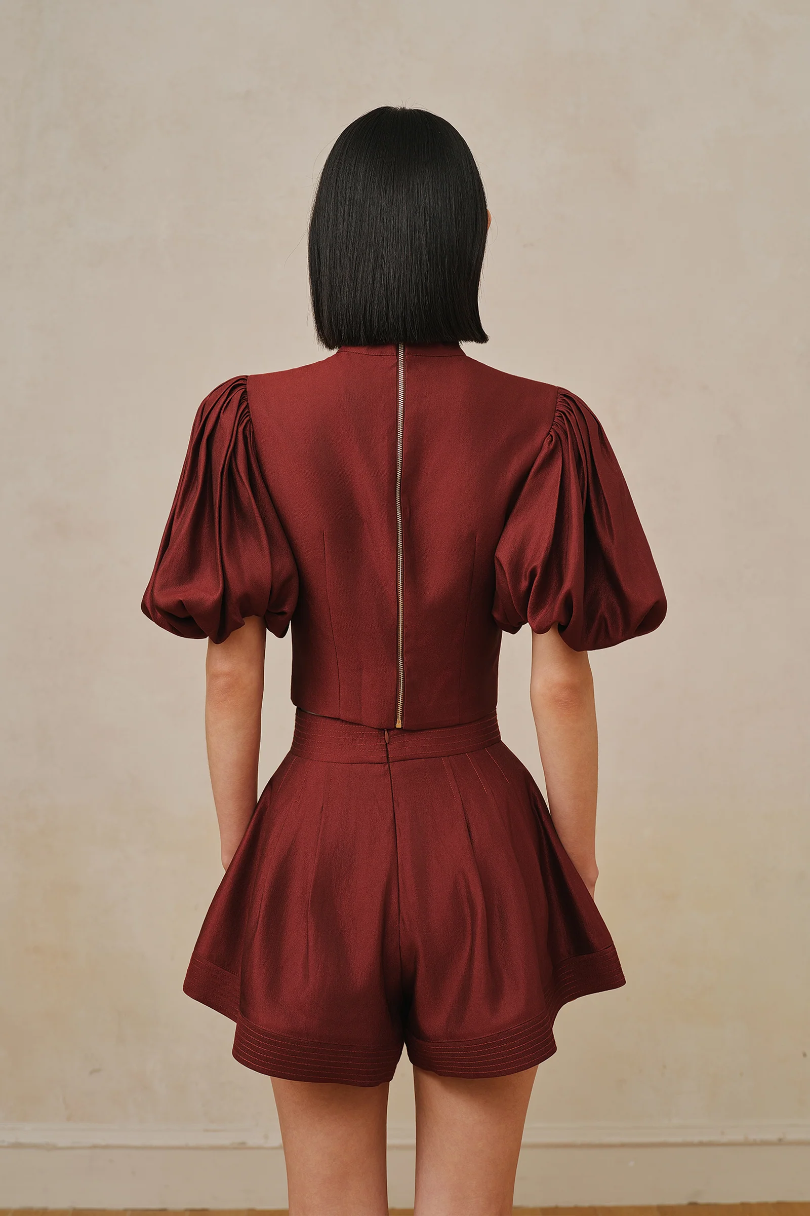 Poet Top (Merlot Red) - Image 4