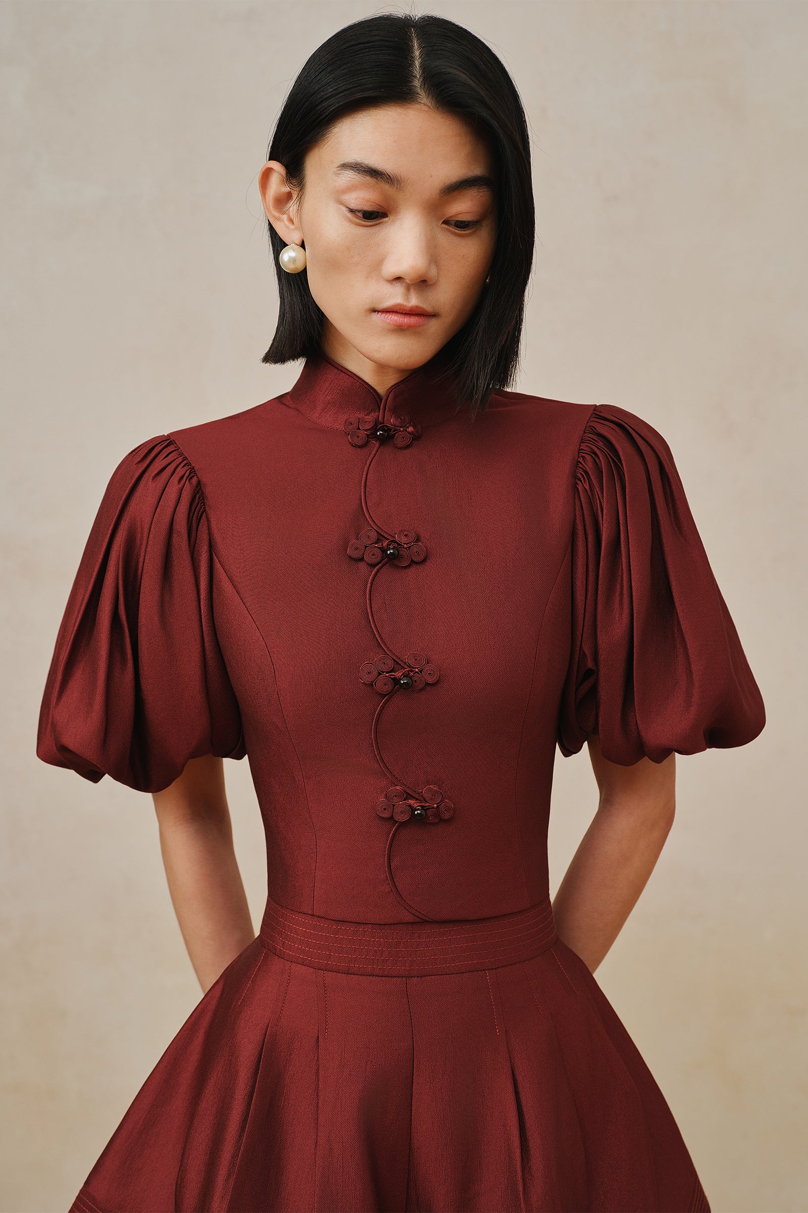 Poet Top (Merlot Red) - Image 6