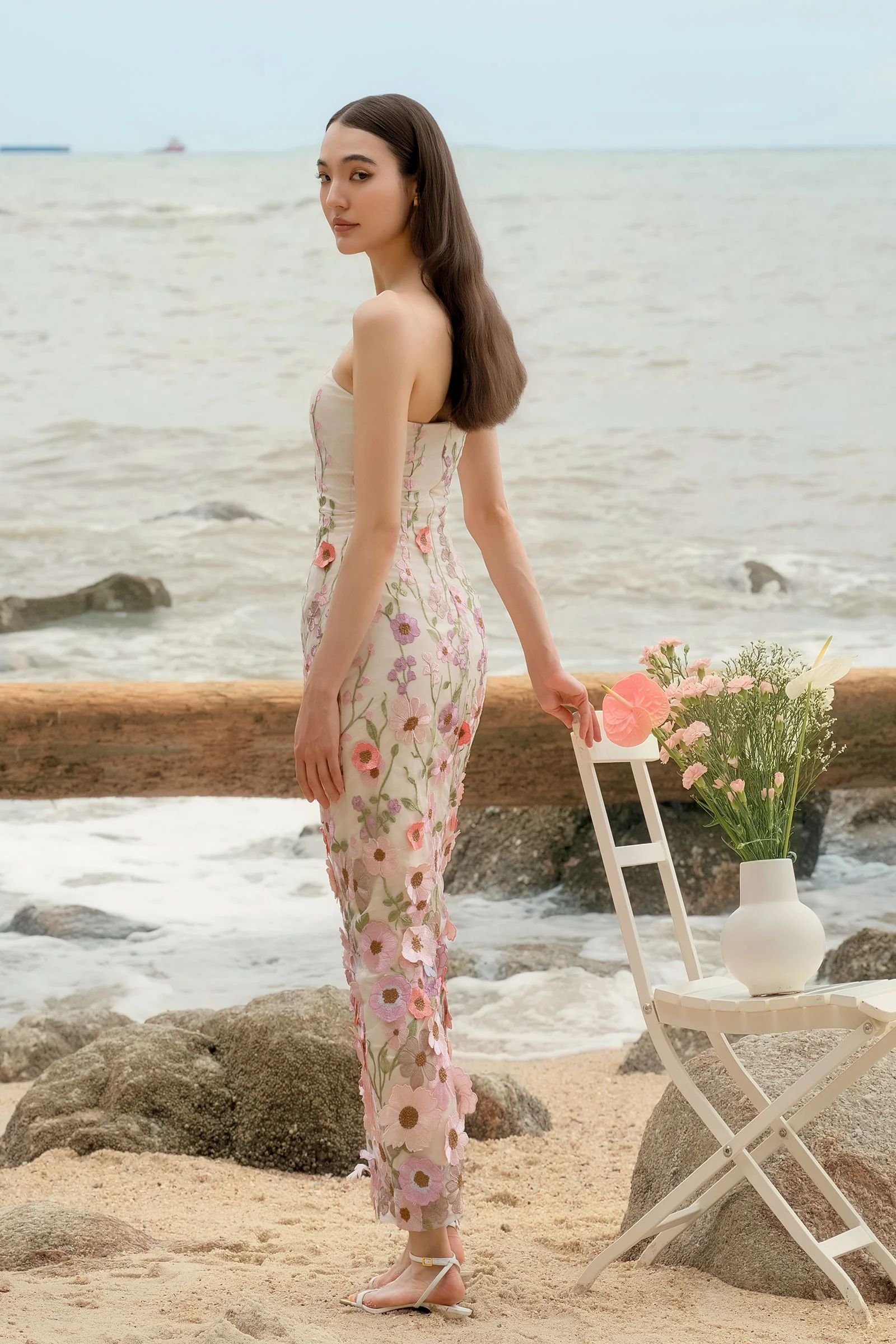 BACKORDER Roseraie Dress (Cream) - Image 7