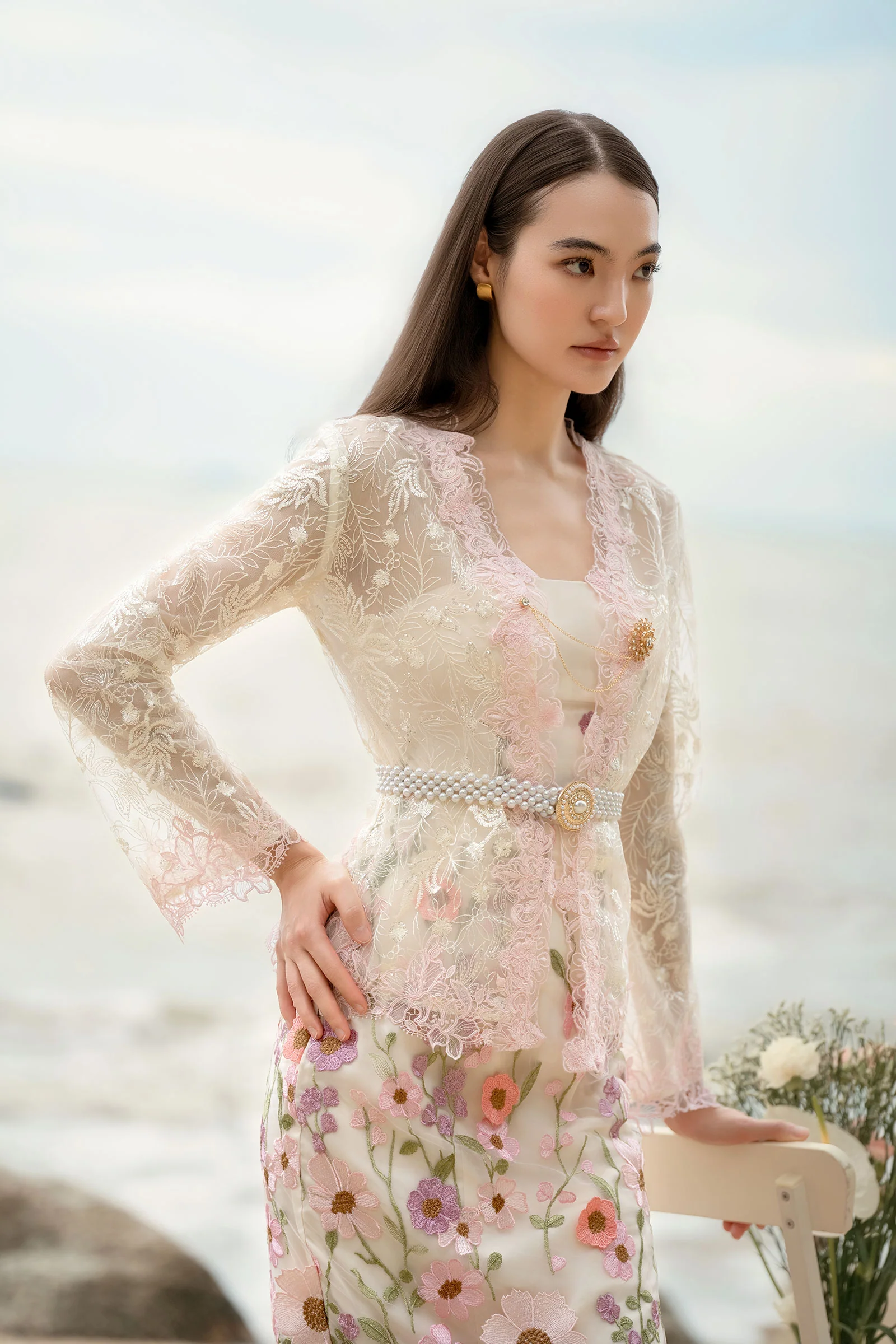 BACKORDER Roseraie Kebaya Set (Pink) - Image 8