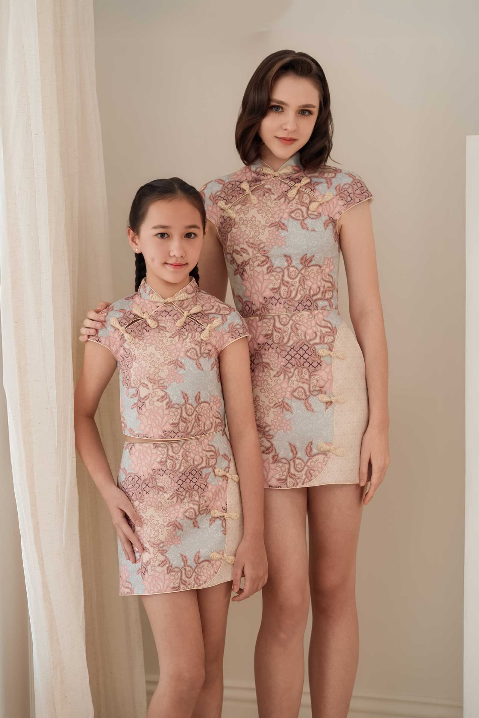 Lotus Girl Qipao Set (Pink) - Image 10