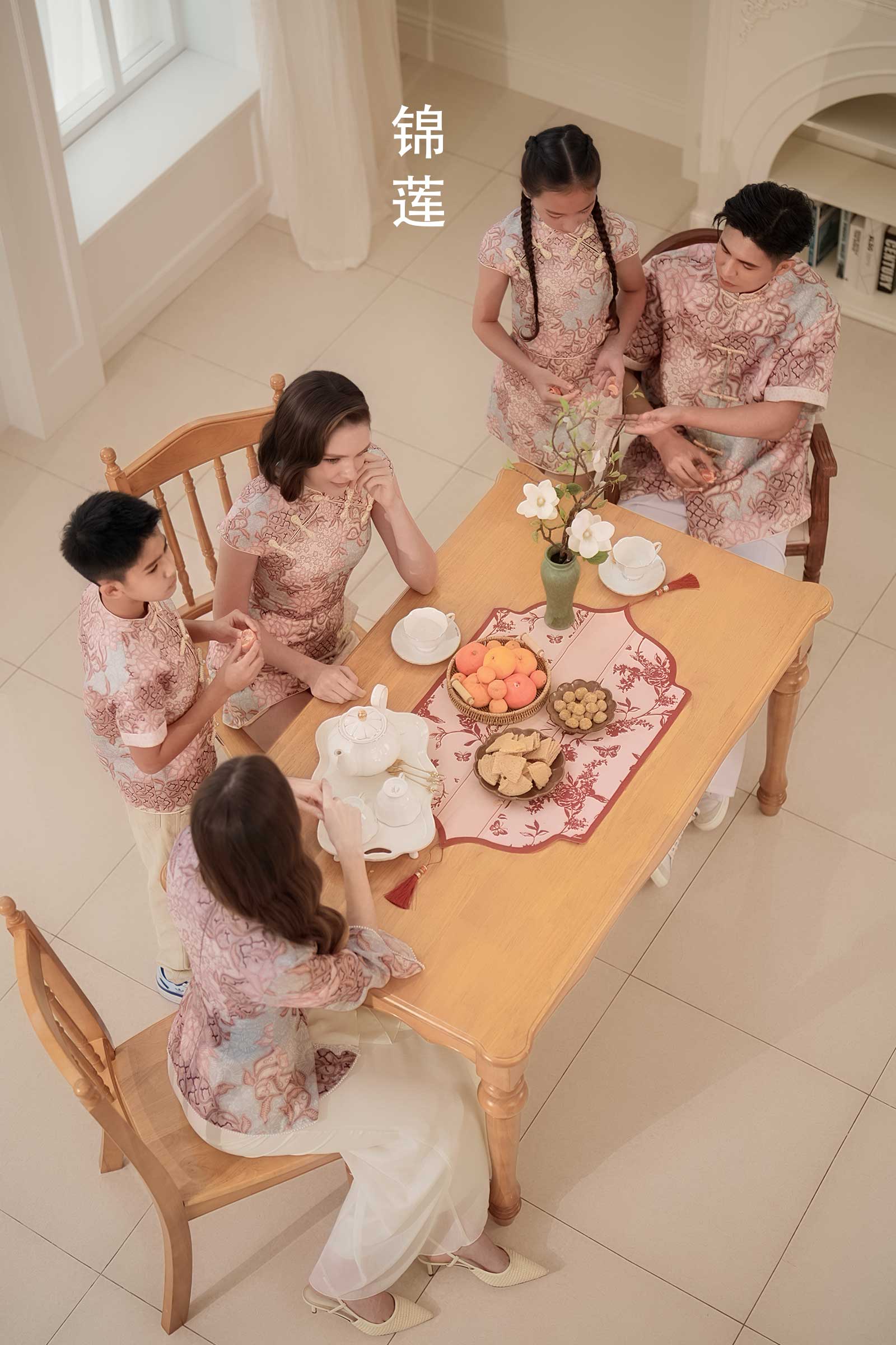 Lotus Girl Qipao Set (Pink) - Image 8