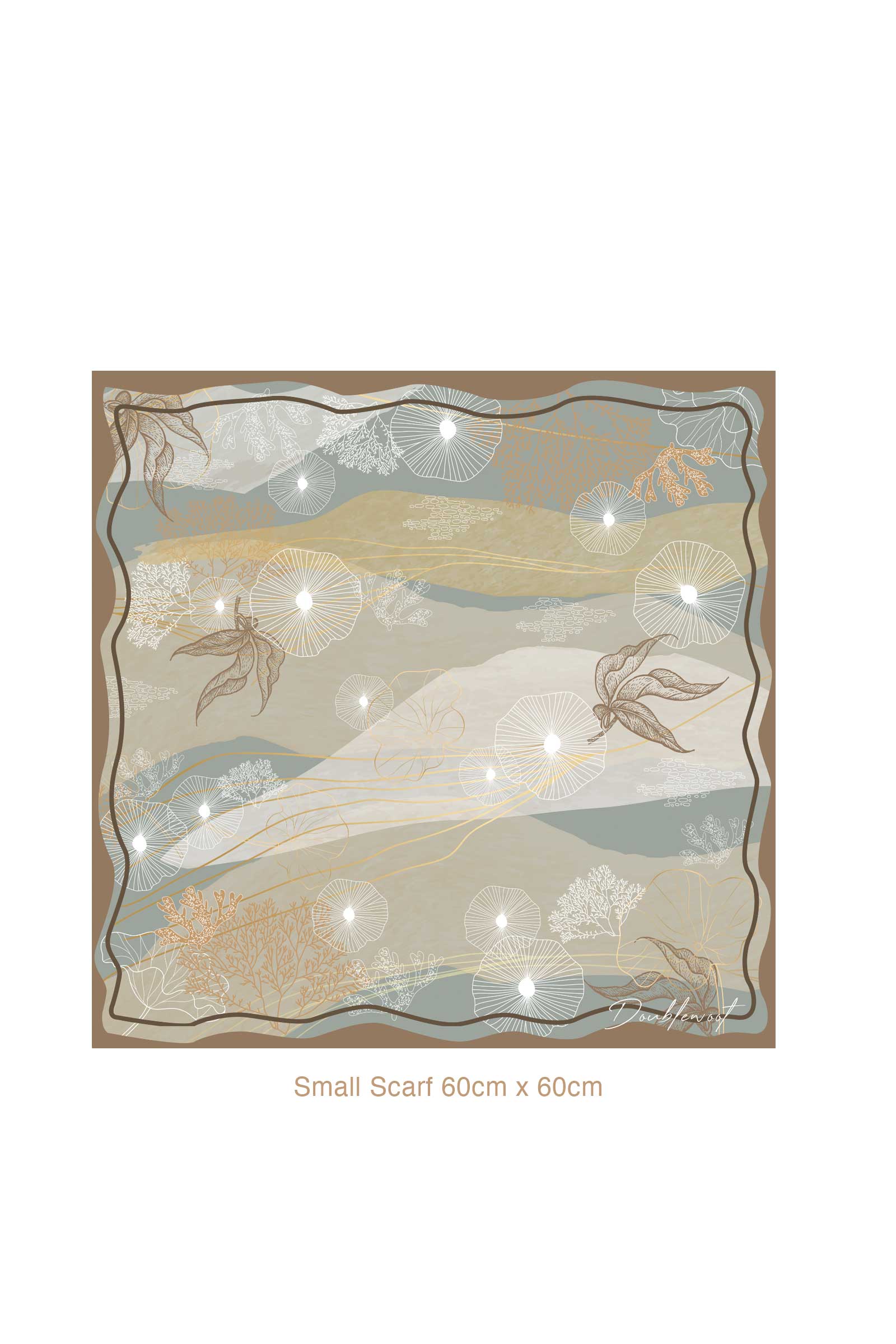 Sea Scarf Set (Blue) (NON RETURNABLE) - Image 5