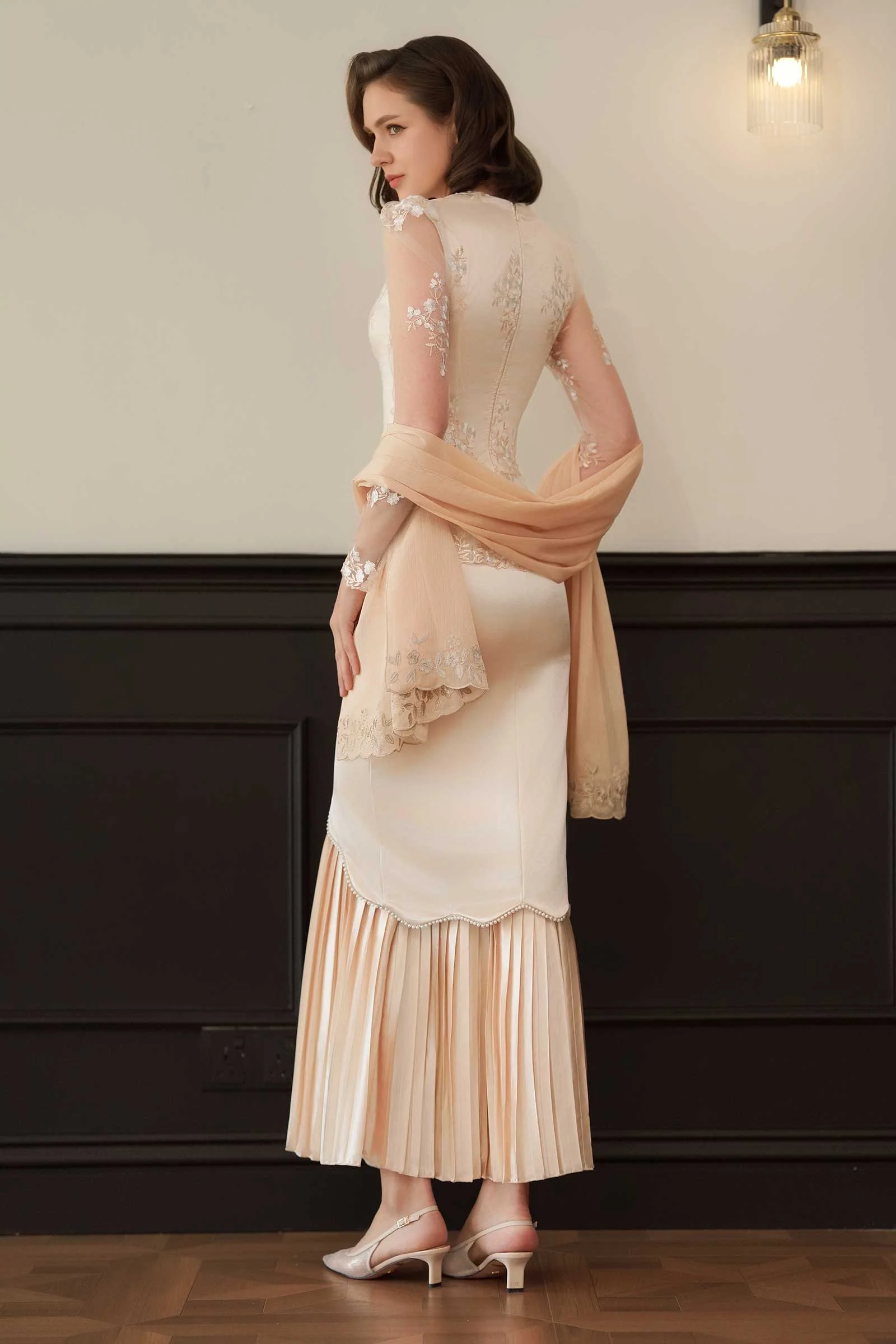 Seraya Kebaya Set (Champagne) - Image 21