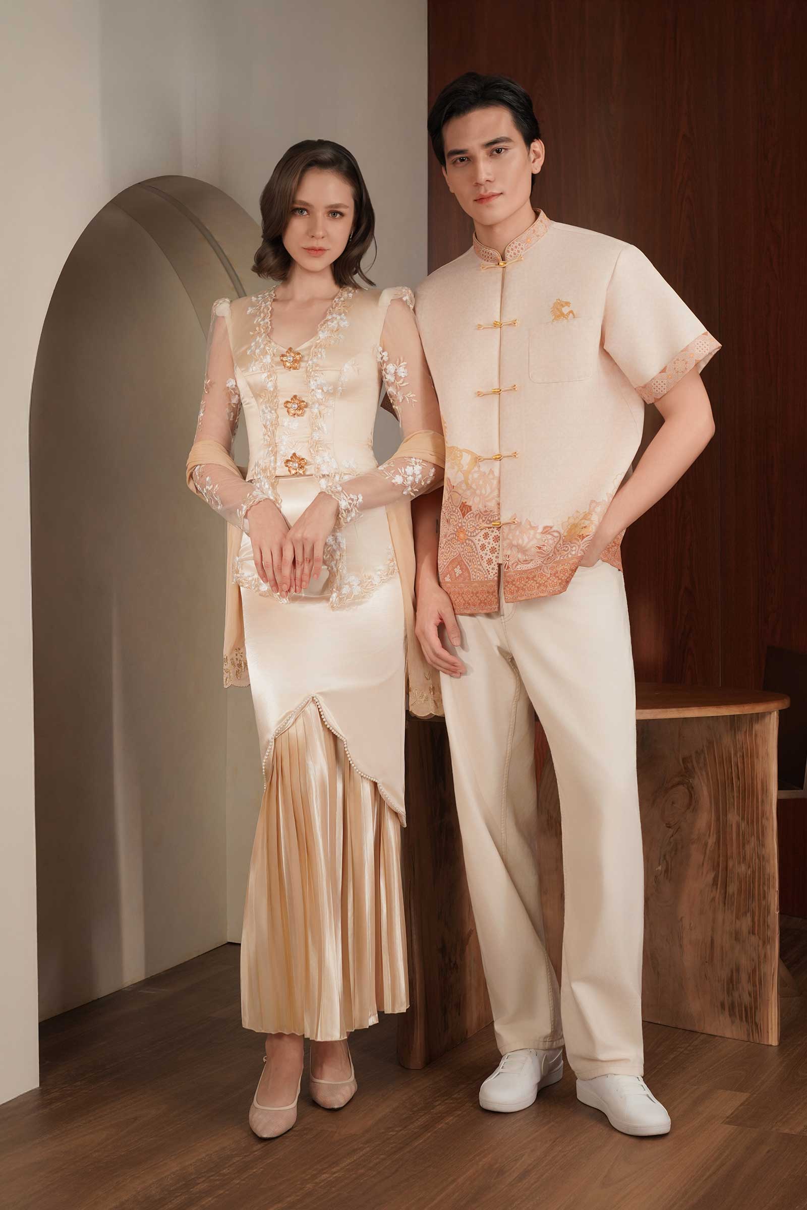 Seraya Kebaya Set (Champagne) - Image 31