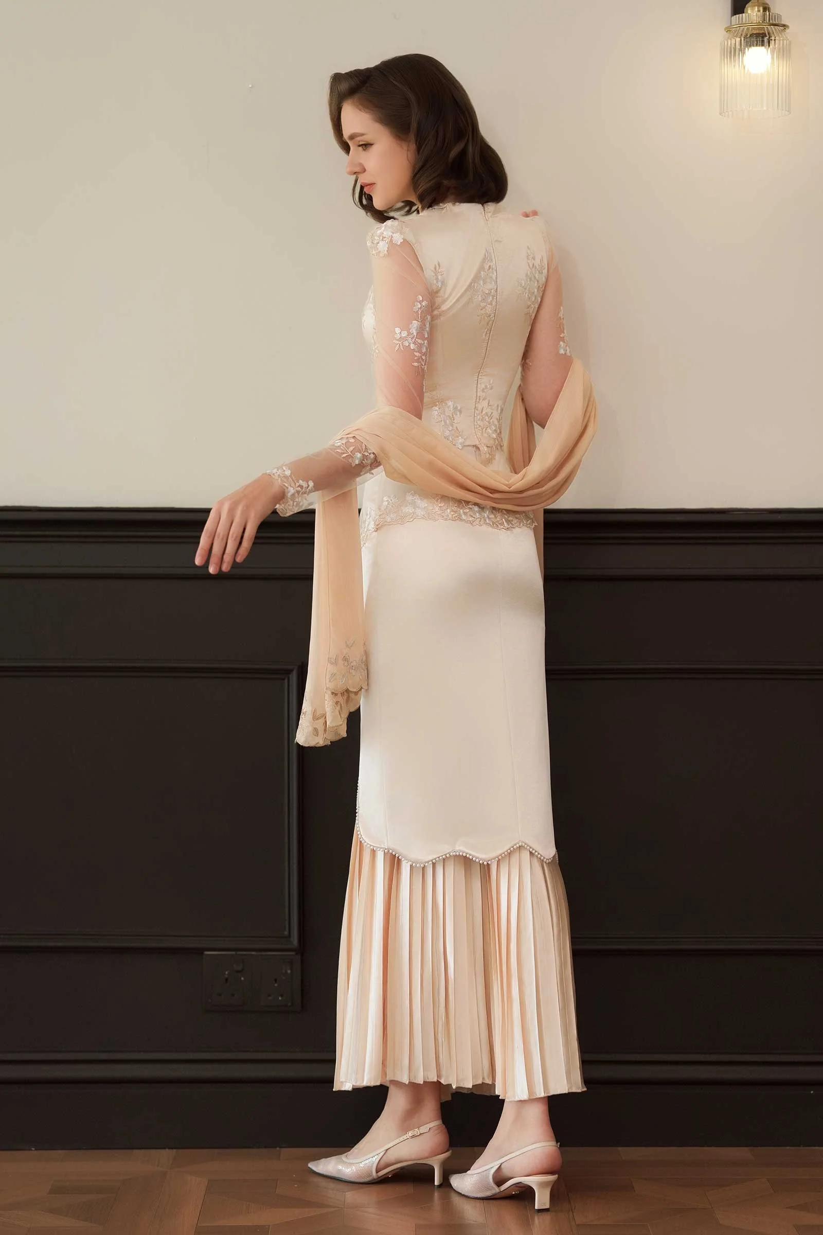 Seraya Kebaya Set (Champagne) - Image 4