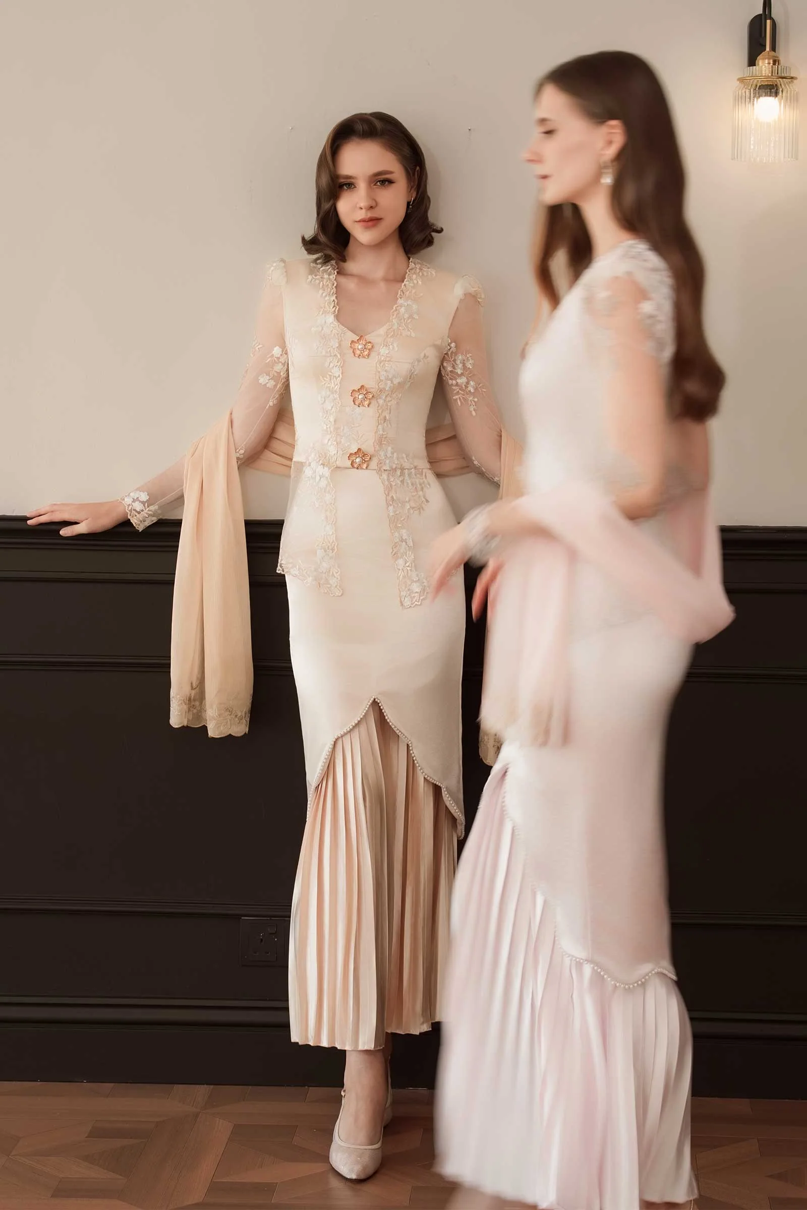 Seraya Kebaya Set (Champagne) - Image 41