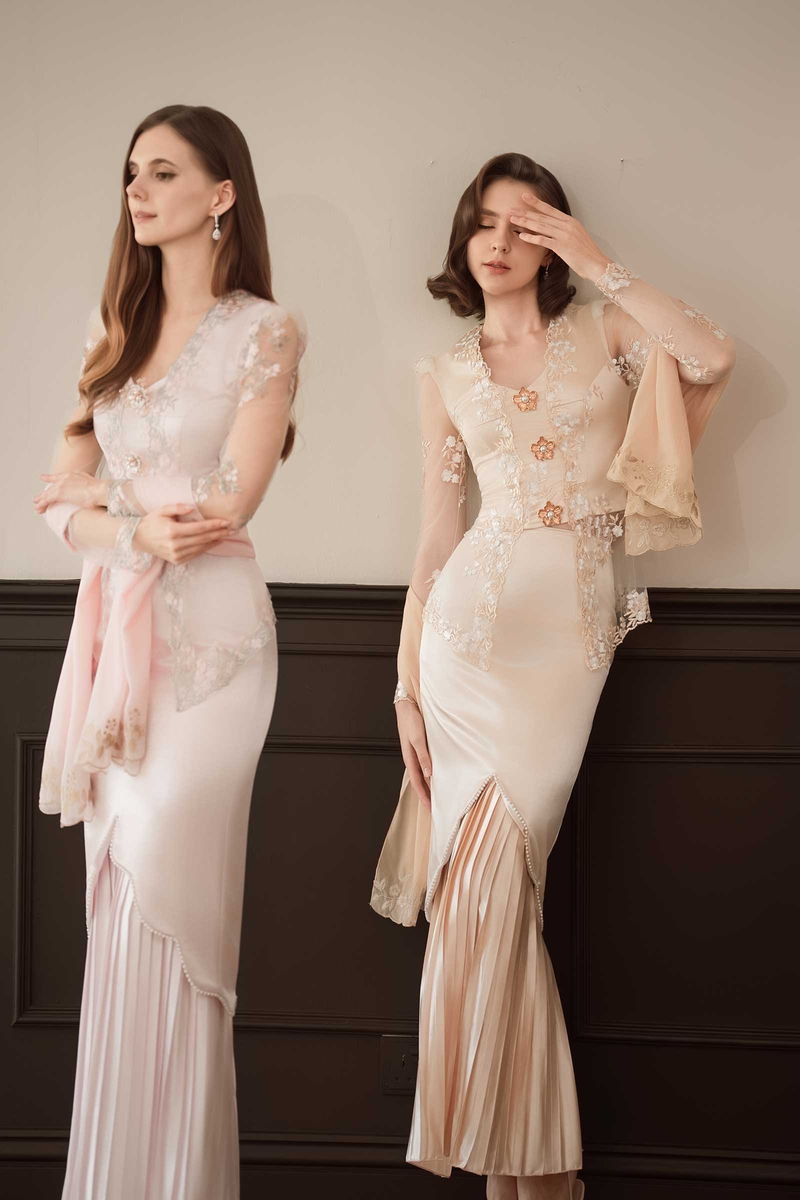 Seraya Kebaya Set (Champagne) - Image 9