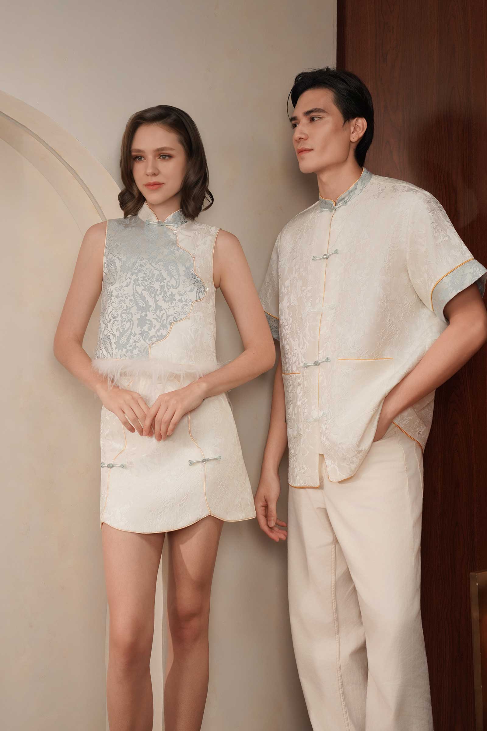 Sienna Qipao Top (Blue) - Image 21