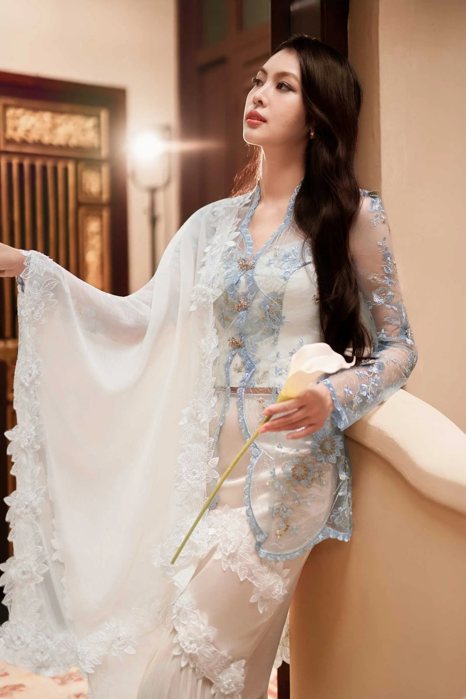Sorella Shawls (Off White) (Non Returnable) - Image 3